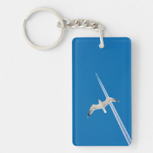 Porte-clés Mouette et avion