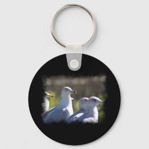 Porte-clés Mouette sur rail