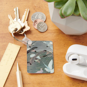 Porte-clés Mouettes au-dessus des vagues océaniques par Louis