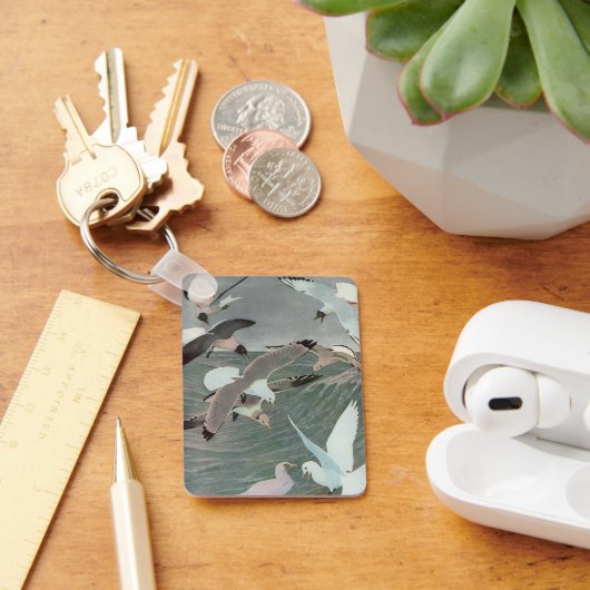 Porte-clés Mouettes au-dessus des vagues océaniques par Louis (Bureau)