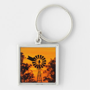 Porte-clés Moulin à vent au coucher du soleil, Australie