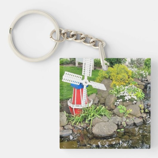 Porte-clés Moulin à vent Jardin Décor (Devant)