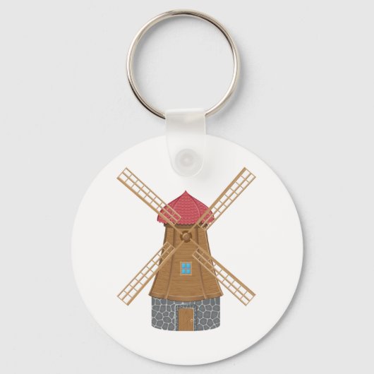 Porte-clés Moulin à vent mignon (Recto)