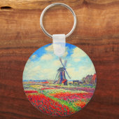 Porte-clés Moulin à vin Monet Tulips (Recto)