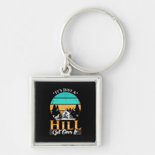 Porte-clés Mountain Biker Get Over Hill