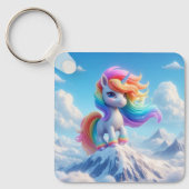 Porte-clés Mountain Magic Rainbow Unicorn (Recto)
