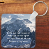 Porte-clés Mountains Alpine Memorial Keepsake (Verso)