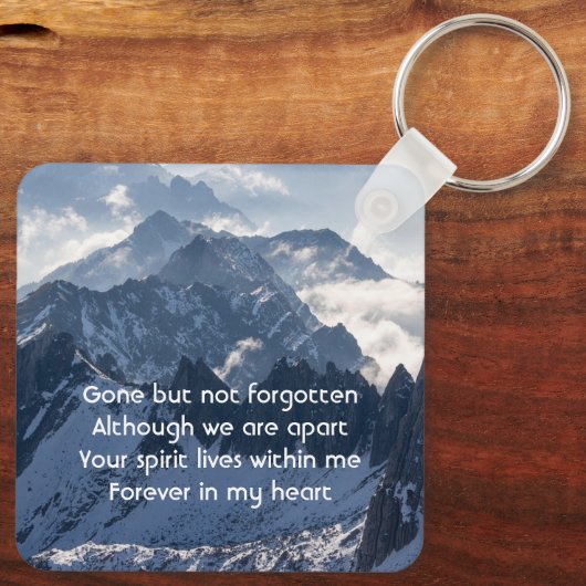 Porte-clés Mountains Alpine Memorial Keepsake (Verso)