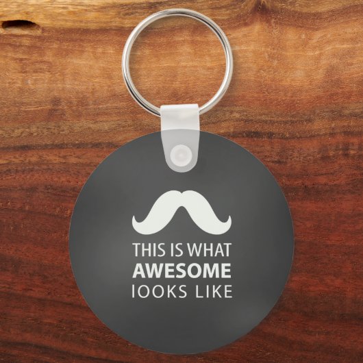 Porte-clés Moustache Incroyable (Recto)