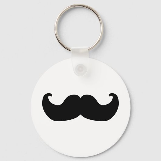 Porte-clés Moustache noire (Recto)