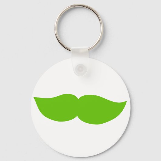 Porte-clés Moustache verte (Recto)