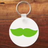 Porte-clés Moustache verte (Recto)