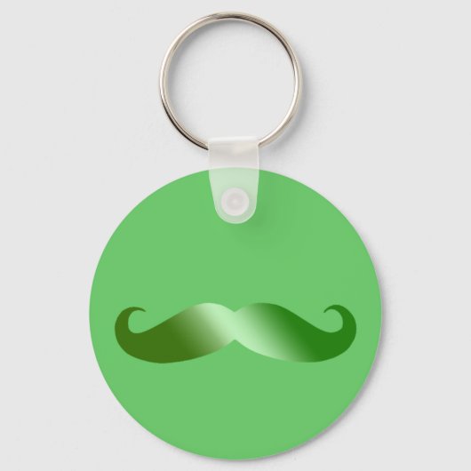 Porte-clés Moustache verte irlandaise (Recto)