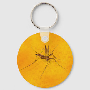 Porte-clés Moustique dans Amber Sap Fossile Réplique Préhisto