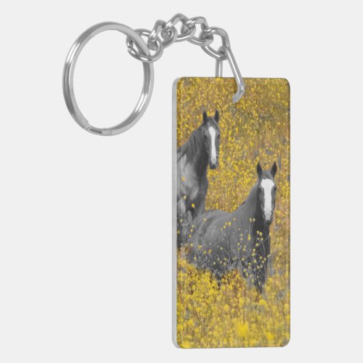 Porte-clés Moutarde et chevaux (Devant gauche)