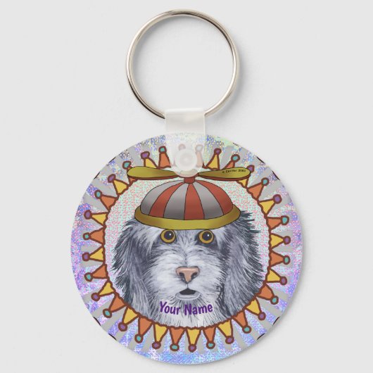 Porte-clés Mouton Beagle en peluche (Recto)