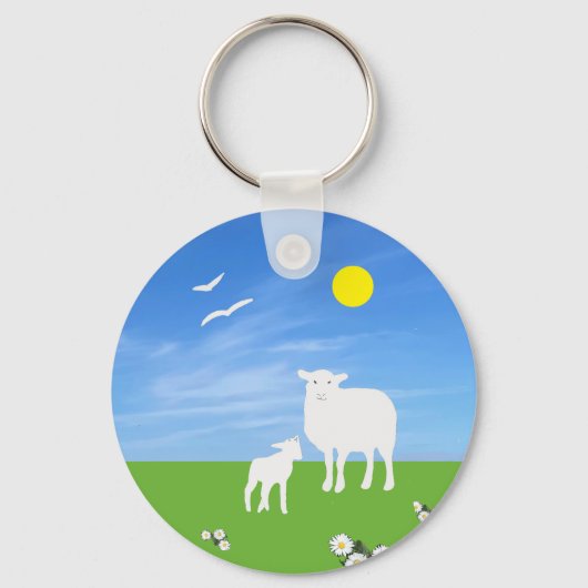 Porte-clés Mouton et agneau (Recto)
