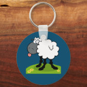 Porte-clés mouton funky qui sort la langue (Recto)