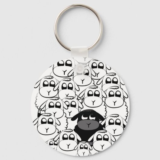 Porte-clés mouton noir (Recto)