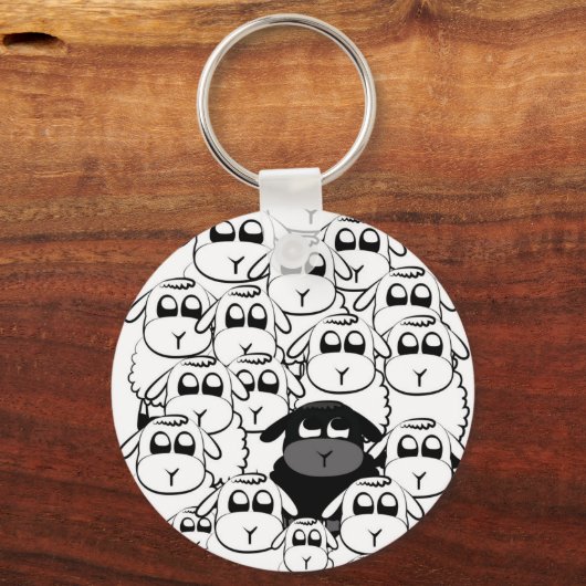 Porte-clés mouton noir (Recto)