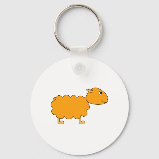 Porte-clés Mouton orange (Recto)