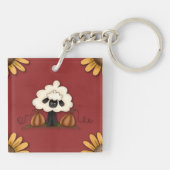 Porte-clés Moutons Et Fleurs (Dos)