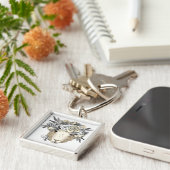 Porte-clés Moutons floraux de halo (Côté)