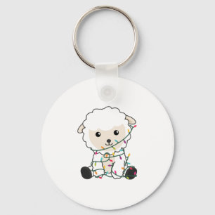 Porte-clés Moutons Noël Neige Animaux d'hiver Moutons