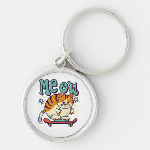 Porte-clés Moyenne de patinage de chat