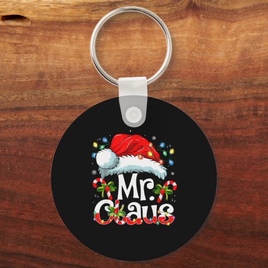 Porte-clés Mr And Mrs Claus Couples Matching Christmas Pajama (Recto)