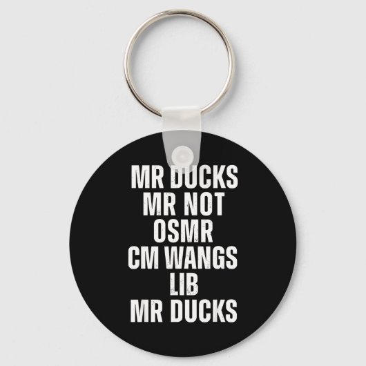 Porte-clés Mr Ducks Mr Not Duck Joke Phonetic Puzzle (Recto)