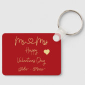 Porte-clés Mr & Mrs Happy Valentine's Day Keychain (Recto)