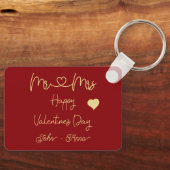 Porte-clés Mr & Mrs Happy Valentine's Day Keychain (Recto)