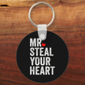 Porte-clés Mr. Steal Your Heart Funny Valentines Day Men’s (Recto)