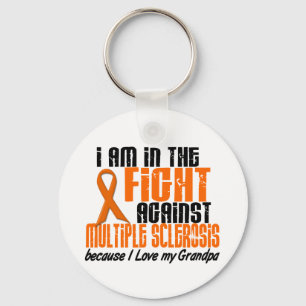 Porte-clés MS Multiple Sclerosis IN THE FIGHT FOR MY GRANDPA
