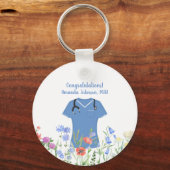 Porte-clés MSN Nurse Blue Scrubs (Recto)