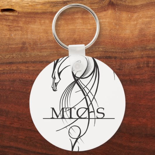 Porte-clés MTCHS Dragon Lineart (Recto)