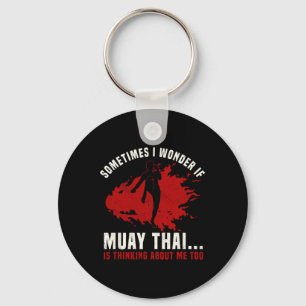 Porte-clés Muay Thai Enseignant de boxe Kickboxing Arts Marti