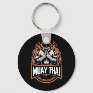 Porte-clés Muay Thai Et Thai Boxer Fighter