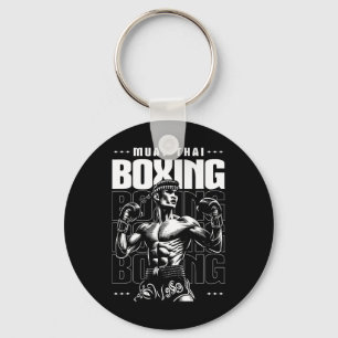 Porte-clés Muay Thai Fighter Mixed martial art Vintage