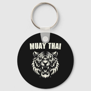 Porte-clés Muay Thai Mma Combat Tatouage Rugissement de Tigre
