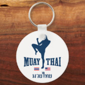 Porte-clés Muay Thai Thaïlande USA (Recto)