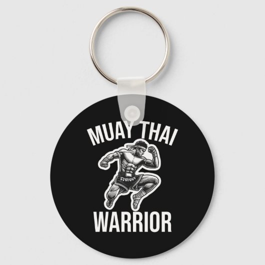 Porte-clés Muay Thai Warrior Boxing Fighting Martial Arts Com (Recto)