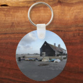 Porte-clés Mudeford Quay par jour venteux. (Recto)