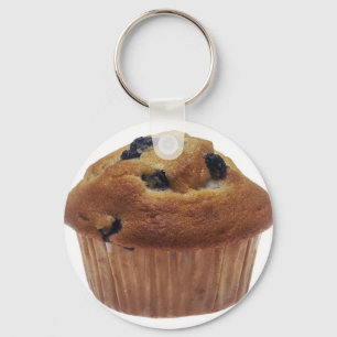 Porte-clés Muffin aux bleuets