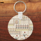 Porte-clés Mughal Floral Paisley : Ethnic Digital Elegance. (Recto)