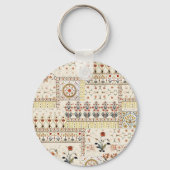 Porte-clés Mughal Floral Paisley : Ethnic Digital Elegance. (Verso)