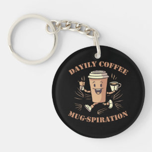 Porte-clés Mugspiration de café quotidienne