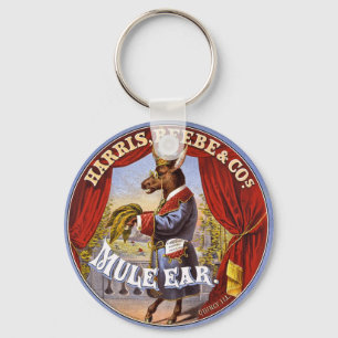 Porte-clés Mule Ear Tobacco Ad Vintage 1868