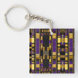 Porte-clés Multicolor de luxe Africain Caribbean Heritage